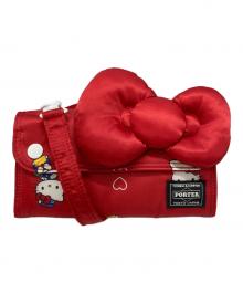 PORTER×HELLO KITTY（ポーター×ハローキティ）の古着「2WAY LONG WALLET/長財布」｜レッド