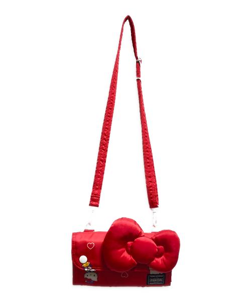 PORTER（ポーター）PORTER (ポーター) HELLO KITTY (ハローキティ) 2WAY LONG WALLET/長財布 レッドの古着・服飾アイテム