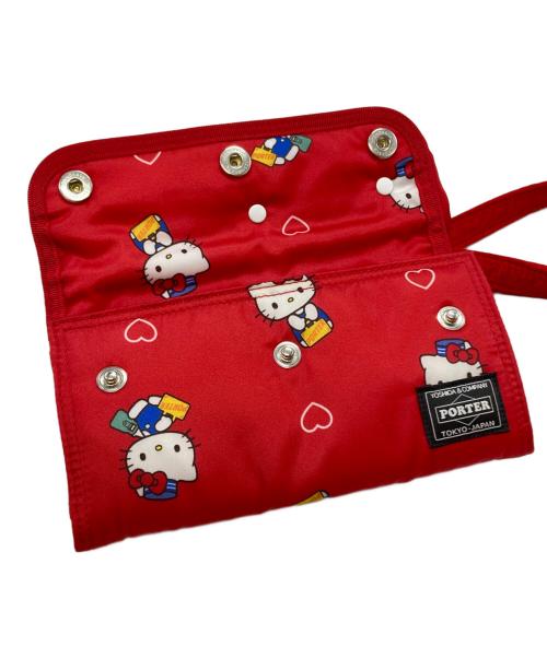 PORTER（ポーター）PORTER (ポーター) HELLO KITTY (ハローキティ) 2WAY LONG WALLET/長財布 レッドの古着・服飾アイテム