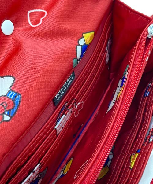 PORTER（ポーター）PORTER (ポーター) HELLO KITTY (ハローキティ) 2WAY LONG WALLET/長財布 レッドの古着・服飾アイテム