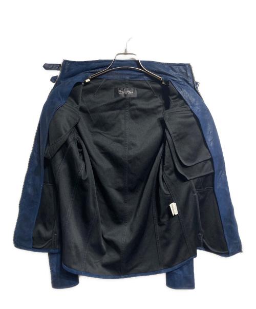 TORNADO MART（トルネードマート）TORNADO MART (トルネードマート) ラスターコーティングライダースジャケット/Luster-Coated Biker Jacket ネイビー サイズ:Mの古着・服飾アイテム