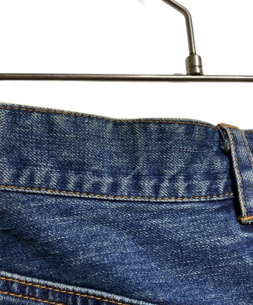 sacai（サカイ）sacai (サカイ) デニムドッキングタイトニットスカート/Denim-Combo Fitted Knit Skirt ネイビー サイズ:０の古着・服飾アイテム