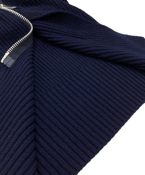 sacai（サカイ）sacai (サカイ) デニムドッキングタイトニットスカート/Denim-Combo Fitted Knit Skirt ネイビー サイズ:０の古着・服飾アイテム