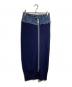 sacai（サカイ）の古着「デニムドッキングタイトニットスカート/Denim-Combo Fitted Knit Skirt」｜ネイビー