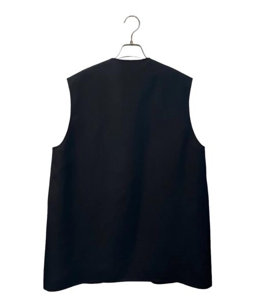 THE RERACS（ザ リラクス）THE RERACS (ザ リラクス) RERACS BIG VEST ブラック サイズ:Ｆの古着・服飾アイテム