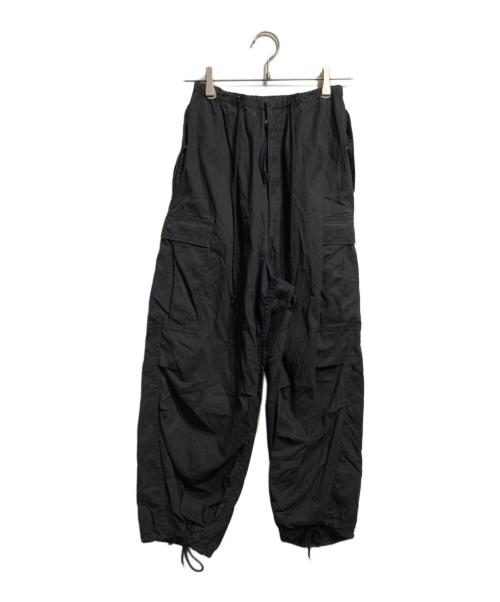 HYKE（ハイク）HYKE (ハイク) ミリタリーイージーカーゴパンツ/Military-Style Easy Cargo Pants ブラック サイズ:Mの古着・服飾アイテム