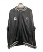 F.C.R.B.×Carhartt WIPエフシーレアルブリストル×カーハート ワーク イン プログレス）の古着「VARSITY TRACK JACKET」｜ブラック×アイボリー