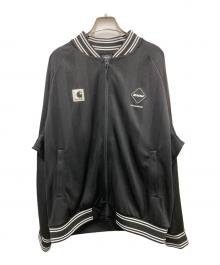 F.C.R.B.×Carhartt WIP（エフシーレアルブリストル×カーハート ワーク イン プログレス）の古着「VARSITY TRACK JACKET」｜ブラック×アイボリー