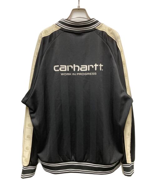 F.C.R.B.（エフシーレアルブリストル）F.C.R.B. (エフシーレアルブリストル) Carhartt WIP (カーハート ワーク イン プログレス) VARSITY TRACK JACKET ブラック×アイボリー サイズ:Mの古着・服飾アイテム