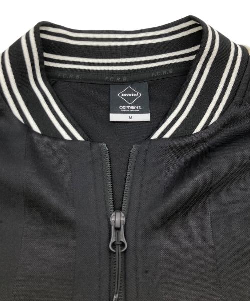 F.C.R.B.（エフシーレアルブリストル）F.C.R.B. (エフシーレアルブリストル) Carhartt WIP (カーハート ワーク イン プログレス) VARSITY TRACK JACKET ブラック×アイボリー サイズ:Mの古着・服飾アイテム