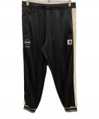 F.C.R.B.×Carhartt WIPエフシーレアルブリストル×カーハート ワーク イン プログレス）の古着「TRACK PANTS」｜ブラック×アイボリー