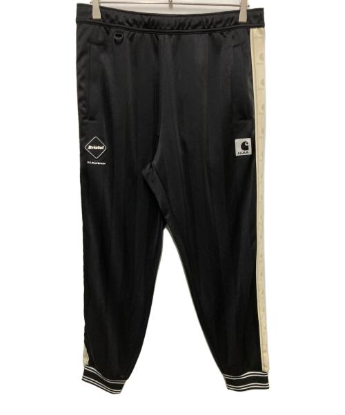 F.C.R.B.（エフシーレアルブリストル）F.C.R.B. (エフシーレアルブリストル) Carhartt WIP (カーハート ワーク イン プログレス) TRACK PANTS ブラック×アイボリー サイズ:Mの古着・服飾アイテム