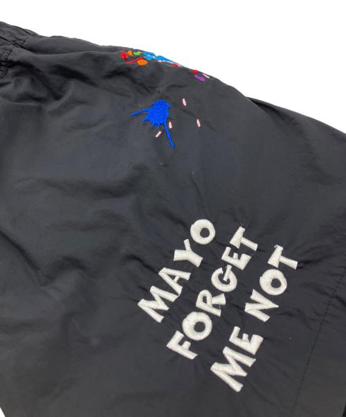 MAYO（メイヨー）MAYO (メイヨー) PAINT Embroidery Swim Shorts ブラック サイズ:Mの古着・服飾アイテム