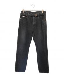 sacai（サカイ）の古着「Straight Denim」｜ブラック