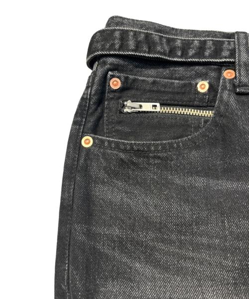 sacai（サカイ）sacai (サカイ) Straight Denim ブラック サイズ:2の古着・服飾アイテム