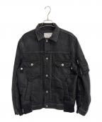 sacaiサカイ）の古着「Denim x Nylon Twill Jacket」｜ブラック