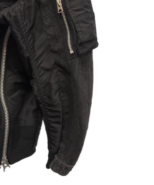 sacai（サカイ）sacai (サカイ) Denim x Nylon Twill Jacket ブラック サイズ:1の古着・服飾アイテム