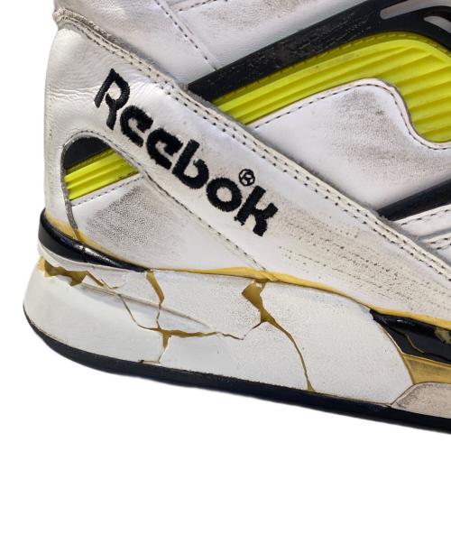 Maison Margiela（メゾンマルジェラ）Maison Margiela (メゾンマルジェラ) REEBOK (リーボック) TZ Pump / Project 0 ホワイト×イエロー サイズ:27cmの古着・服飾アイテム