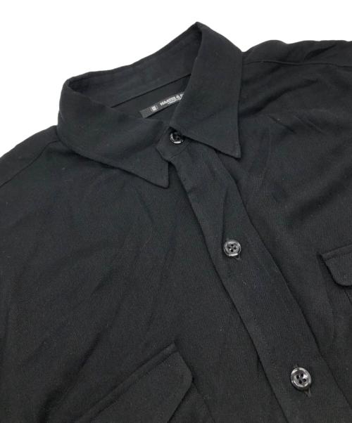 MAATEE&SONS（マーティーアンドサンズ）MAATEE&SONS (マーティーアンドサンズ) WORK SHIRTS SILK/RAYON ブラック サイズ:3の古着・服飾アイテム
