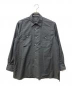 MAATEE&SONSマーティーアンドサンズ）の古着「ウール WORK SHIRT」｜グレー