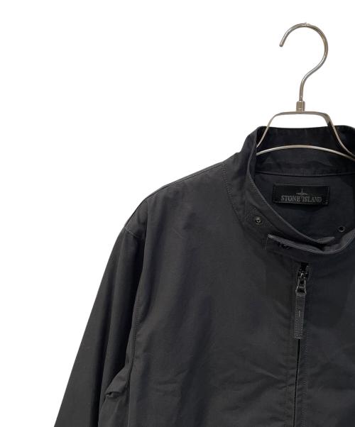 STONE ISLAND（ストーンアイランド）STONE ISLAND (ストーンアイランド) ガーメントダイコットンキャンバスジャケット ブラック サイズ:Mの古着・服飾アイテム