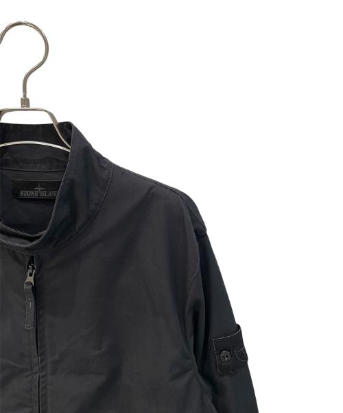 STONE ISLAND（ストーンアイランド）STONE ISLAND (ストーンアイランド) ガーメントダイコットンキャンバスジャケット ブラック サイズ:Mの古着・服飾アイテム