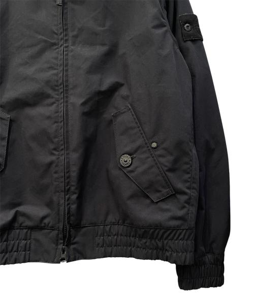 STONE ISLAND（ストーンアイランド）STONE ISLAND (ストーンアイランド) ガーメントダイコットンキャンバスジャケット ブラック サイズ:Mの古着・服飾アイテム