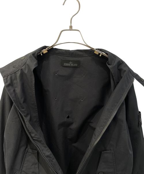 STONE ISLAND（ストーンアイランド）STONE ISLAND (ストーンアイランド) ガーメントダイコットンキャンバスジャケット ブラック サイズ:Mの古着・服飾アイテム