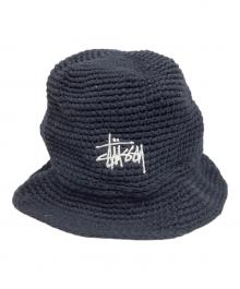 stussy（ステューシー）の古着「BASIC KNIT BUCKET HAT」｜ブラック