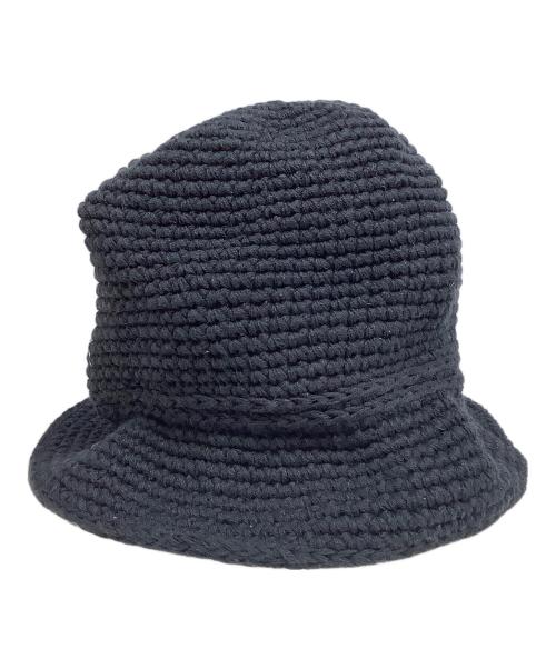 stussy（ステューシー）stussy (ステューシー) BASIC KNIT BUCKET HAT ブラック サイズ:L/XL（59cm）の古着・服飾アイテム