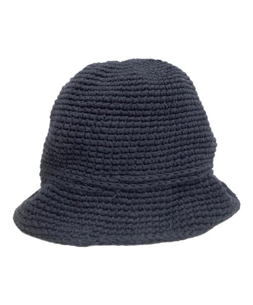 stussy（ステューシー）stussy (ステューシー) BASIC KNIT BUCKET HAT ブラック サイズ:L/XL（59cm）の古着・服飾アイテム