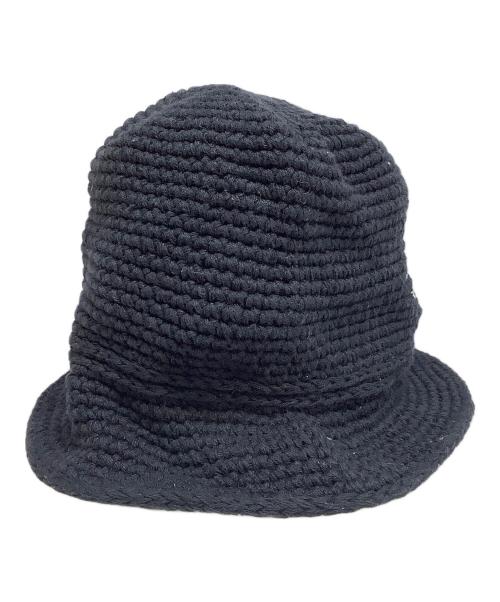 stussy（ステューシー）stussy (ステューシー) BASIC KNIT BUCKET HAT ブラック サイズ:L/XL（59cm）の古着・服飾アイテム