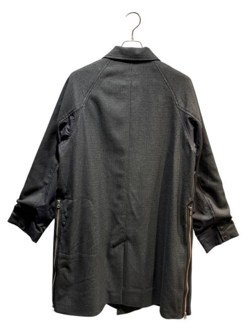 NEIGHBORHOOD（ネイバーフッド）NEIGHBORHOOD (ネイバーフッド) GC CHECK BALCOLLAR COAT ブラック×グレー サイズ:Mの古着・服飾アイテム