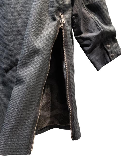 NEIGHBORHOOD（ネイバーフッド）NEIGHBORHOOD (ネイバーフッド) GC CHECK BALCOLLAR COAT ブラック×グレー サイズ:Mの古着・服飾アイテム