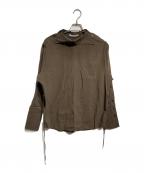 ISSEY MIYAKEイッセイミヤケ）の古着「ODD SHIRT」｜ブラウン