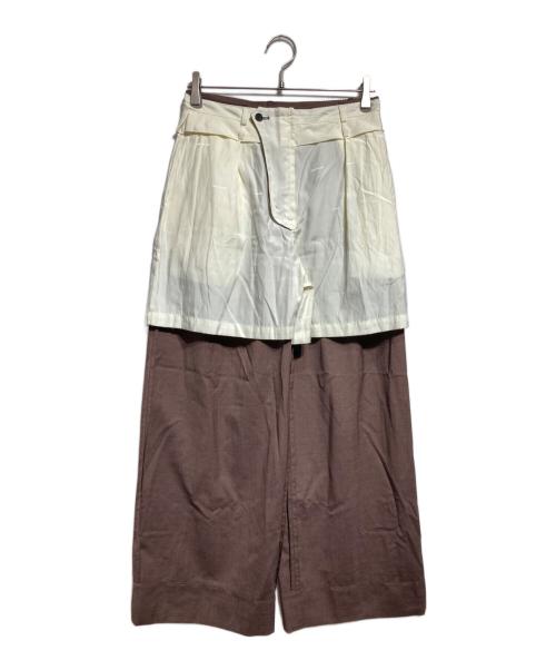 ISSEY MIYAKE（イッセイミヤケ）ISSEY MIYAKE (イッセイミヤケ) PALINDROMEリバーシブルスラックス ブラウン サイズ:2の古着・服飾アイテム