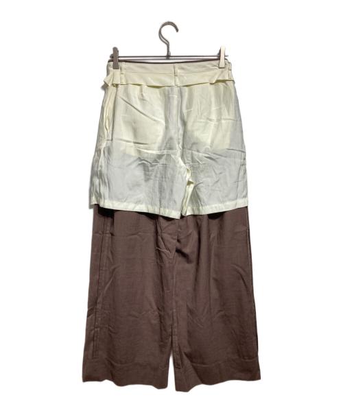 ISSEY MIYAKE（イッセイミヤケ）ISSEY MIYAKE (イッセイミヤケ) PALINDROMEリバーシブルスラックス ブラウン サイズ:2の古着・服飾アイテム