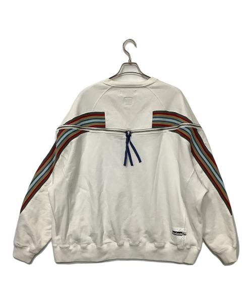FACETASM（ファセッタズム）FACETASM (ファセッタズム) ZIPPER RIB SWEAT ホワイト サイズ:4の古着・服飾アイテム
