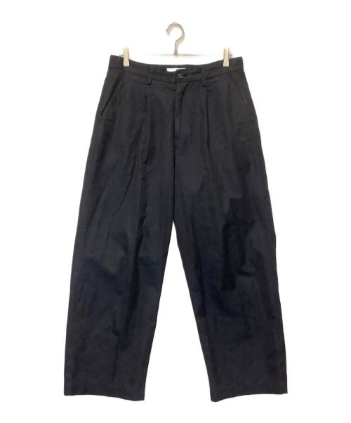 cornier（コルニエ）Cornier (コルニエ) タックパンツ ネイビー サイズ:Lの古着・服飾アイテム