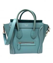 CELINE（セリーヌ）の古着「ラゲージ ナノショッパー」｜ブルーグリーン