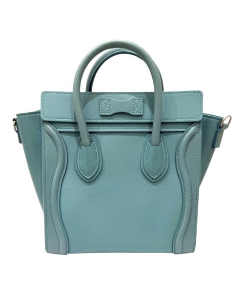 CELINE（セリーヌ）CELINE (セリーヌ) ラゲージ ナノショッパー ブルーグリーン サイズ:ナノの古着・服飾アイテム