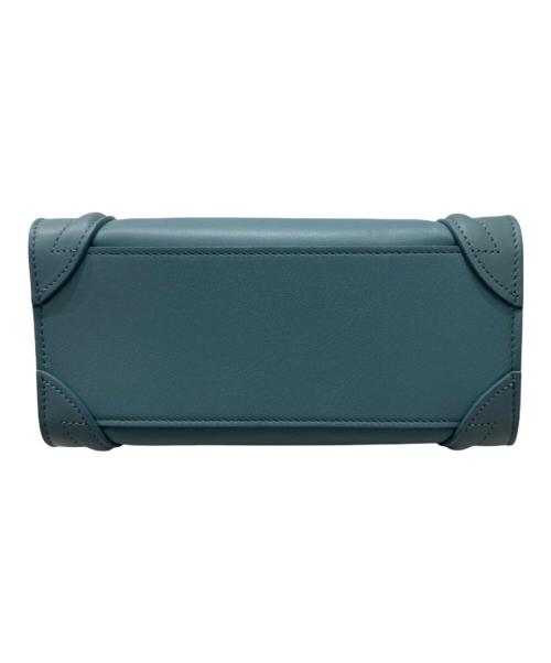 CELINE（セリーヌ）CELINE (セリーヌ) ラゲージ ナノショッパー ブルーグリーン サイズ:ナノの古着・服飾アイテム