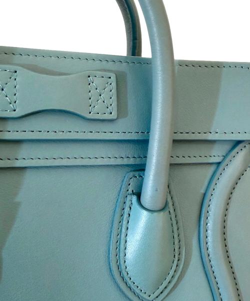 CELINE（セリーヌ）CELINE (セリーヌ) ラゲージ ナノショッパー ブルーグリーン サイズ:ナノの古着・服飾アイテム