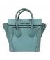 CELINE (セリーヌ) ラゲージ ナノショッパー ブルーグリーン サイズ:ナノ：200000円