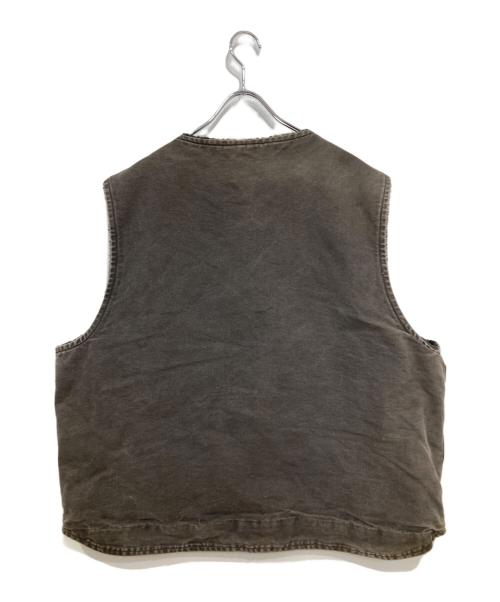 CarHartt（カーハート）CarHartt (カーハート) 裏ボアダックベスト グレー サイズ:2XLの古着・服飾アイテム