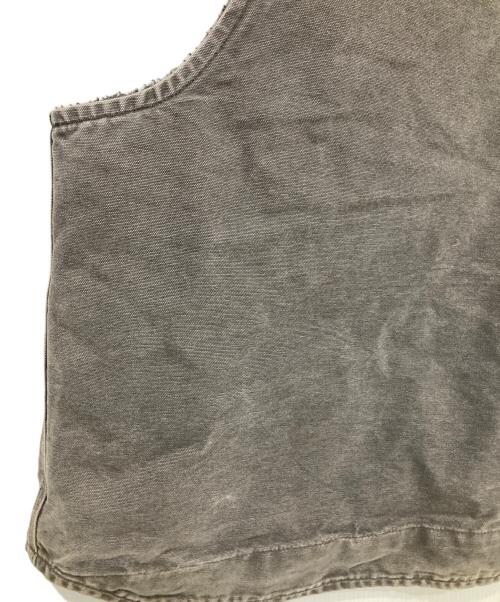 CarHartt（カーハート）CarHartt (カーハート) 裏ボアダックベスト グレー サイズ:2XLの古着・服飾アイテム