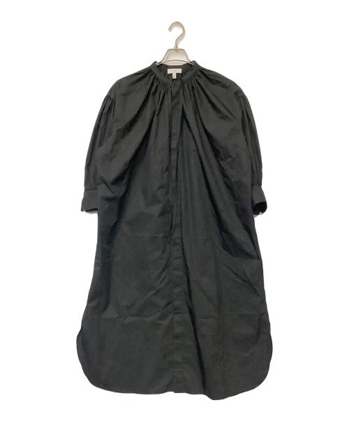 HYKE（ハイク）HYKE (ハイク) バルーンスリーブギャザードレス ブラック サイズ:1の古着・服飾アイテム