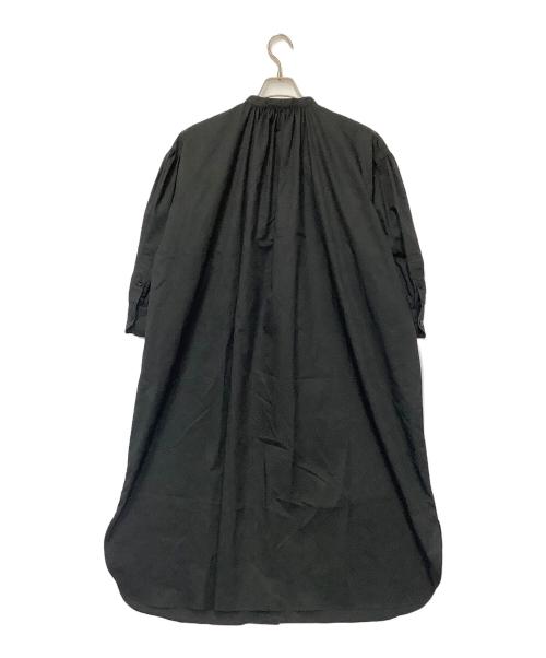 HYKE（ハイク）HYKE (ハイク) バルーンスリーブギャザードレス ブラック サイズ:1の古着・服飾アイテム
