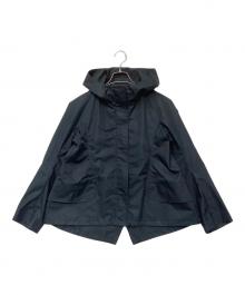 JIL SANDER（ジルサンダー）の古着「フーデッドフレアジャケット」｜ネイビー