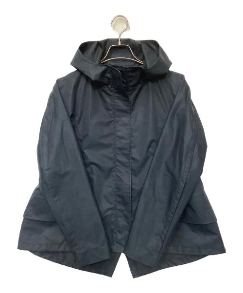 JIL SANDER（ジルサンダー）JIL SANDER (ジルサンダー) フーデッドフレアジャケット ネイビー サイズ:36の古着・服飾アイテム